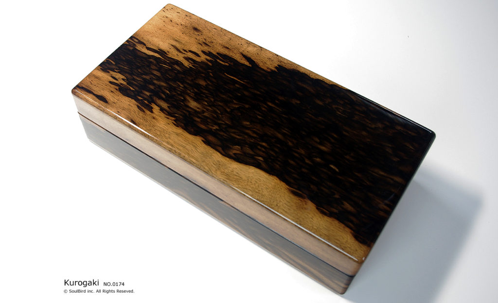 No.0174 1本用 黒柿時計ケース