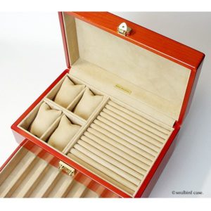 引出付き高級時計ケースNo.2 内装加工¥25000