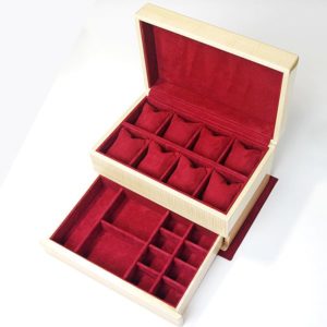 引出付き高級時計ケース No.3 内装加工¥10000