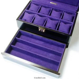 引出付き高級時計ケース No.5 内装加工¥2000