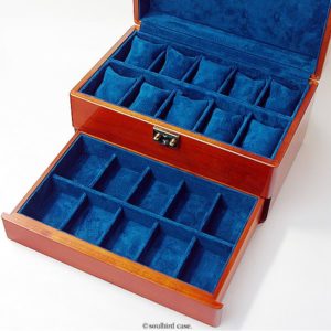 引出付き高級時計ケース No.7 内装加工¥9000