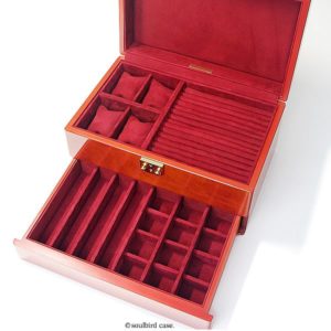 引出付き高級時計ケース No.1 内装加工¥33000