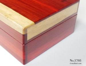 右面 No.1703 パドゥク材 10本用ケース 右面 No.1703 パドゥク材 10本用ケース