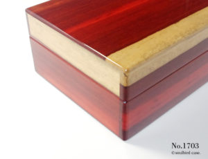 左面 No.1703 パドゥク材 10本用ケース 左面 No.1703 パドゥク材 10本用ケース