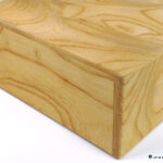 けやき材特注サイズ時計ケースの左面