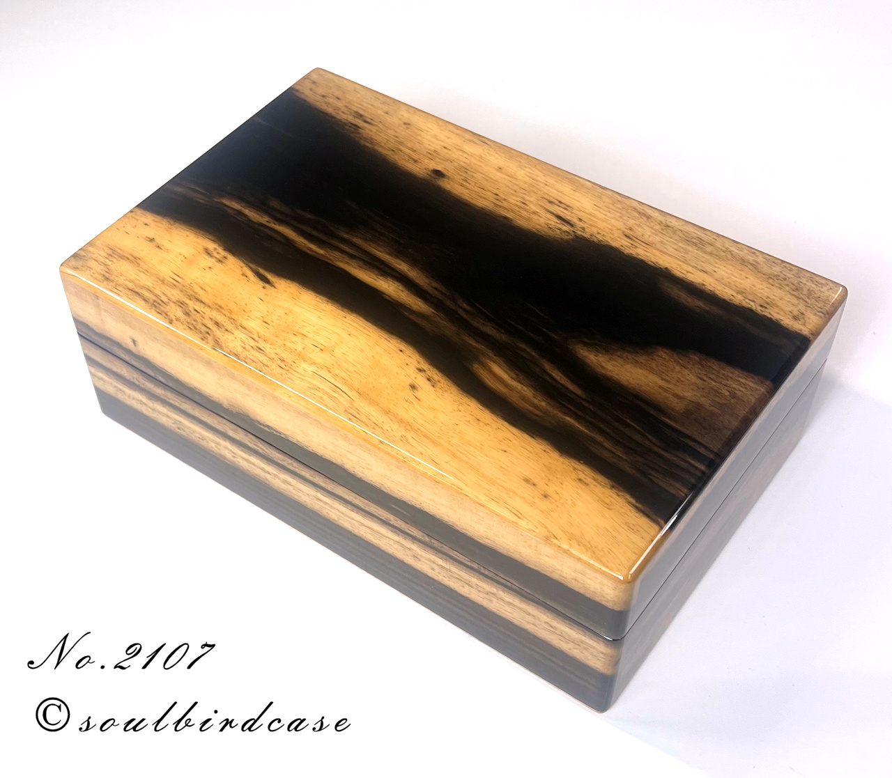No.2107黒柿10本用時計ケース