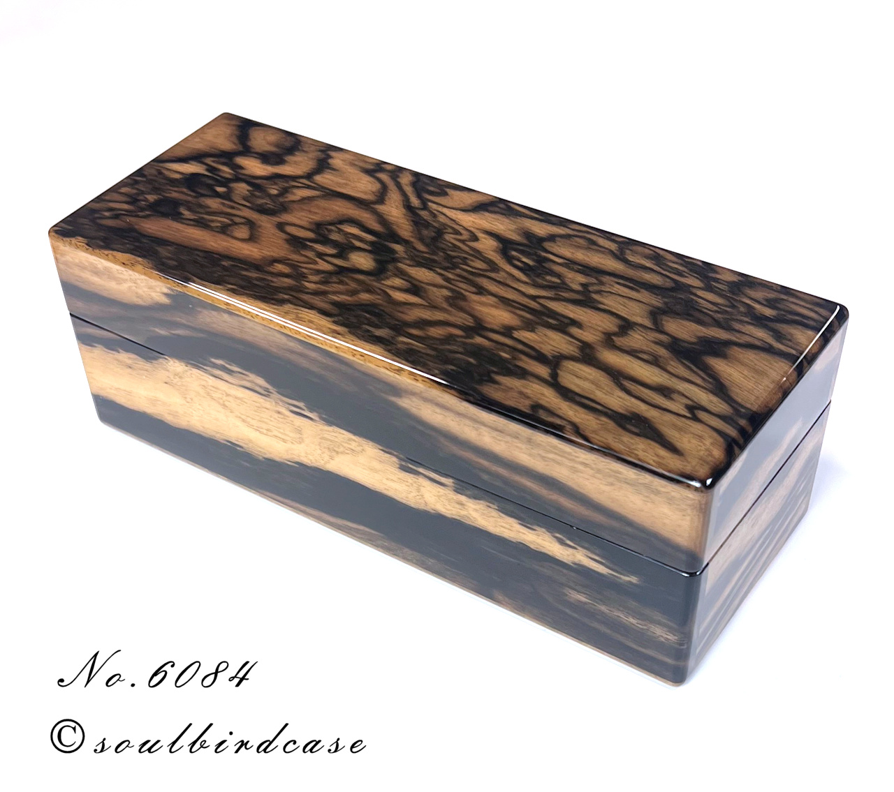 No.6084 黒柿5本用時計ケース