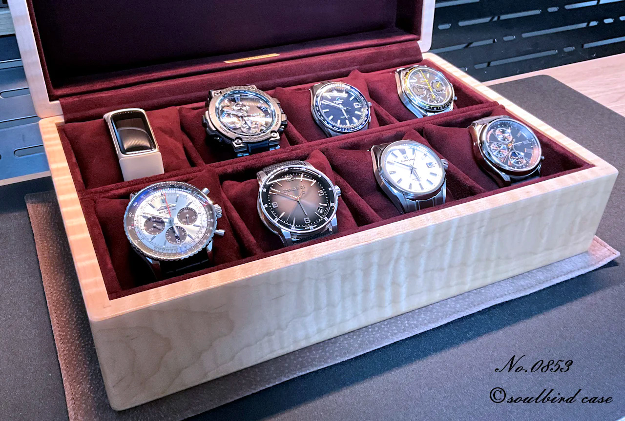 カーリーメイプル10本用時計ケース