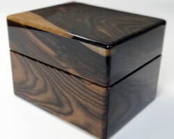 Case for two ebony stripes Front 縞黒檀2本用ケース 前面