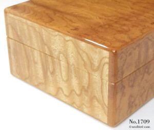 左面 ケヤキ材時計ケース 左面 ケヤキ材時計ケース