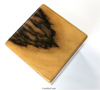 天板 No.0736 黒柿材1本用時計ケース 天板 No.0736 黒柿材1本用時計ケース