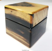 前面 No.0736 黒柿材1本用時計ケース 前面 No.0736 黒柿材1本用時計ケース