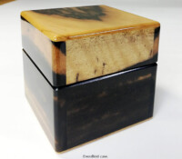 右面 No.0736 黒柿材1本用時計ケース 右面 No.0736 黒柿材1本用時計ケース