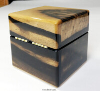 後ろ面 No.0736 黒柿材1本用時計ケース 後ろ面 No.0736 黒柿材1本用時計ケース