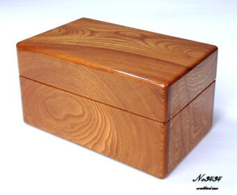 前面 ケヤキ材 時計ケース No3434