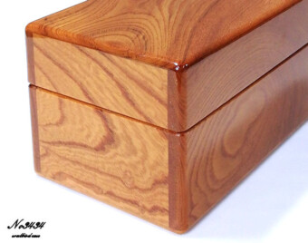 左面 ケヤキ材 時計ケース No3434