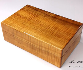 Hawaiian Koa Wood Watch Case for 10 Watches, No. 1733 (Front View)