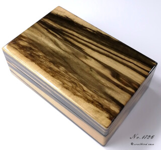 時計ケース黒柿材10本用 天板