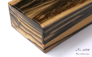 時計ケース黒柿材10本用1726 左面