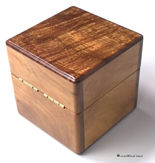 No.0745 ハワイアンコア材1本用時計ケース 背面