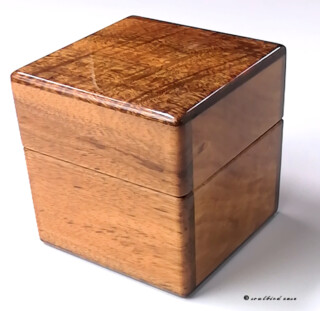 No.0745 ハワイアンコア材1本用時計ケース 左面