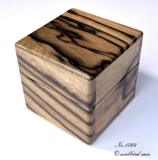 正面 黒柿1本用時計ケース